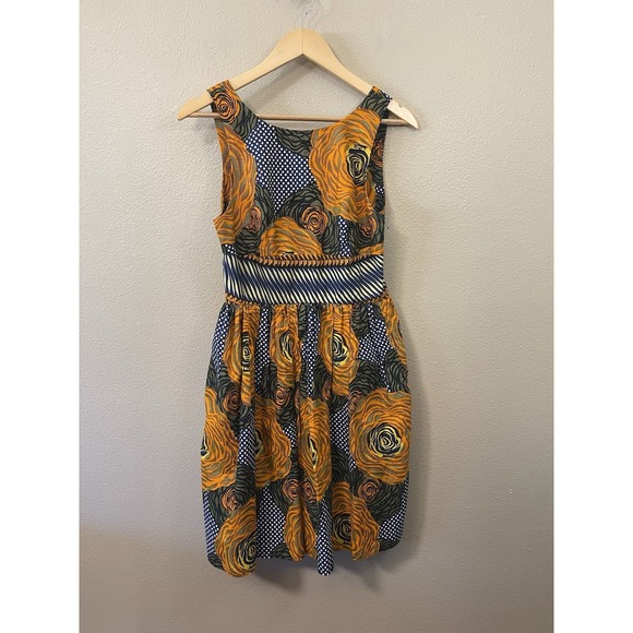 Anthropologie Dresses & Skirts - Anthropologie Mille Collines Moonrise Cotton Dress Abstract Maximalist Sz 6 EUC